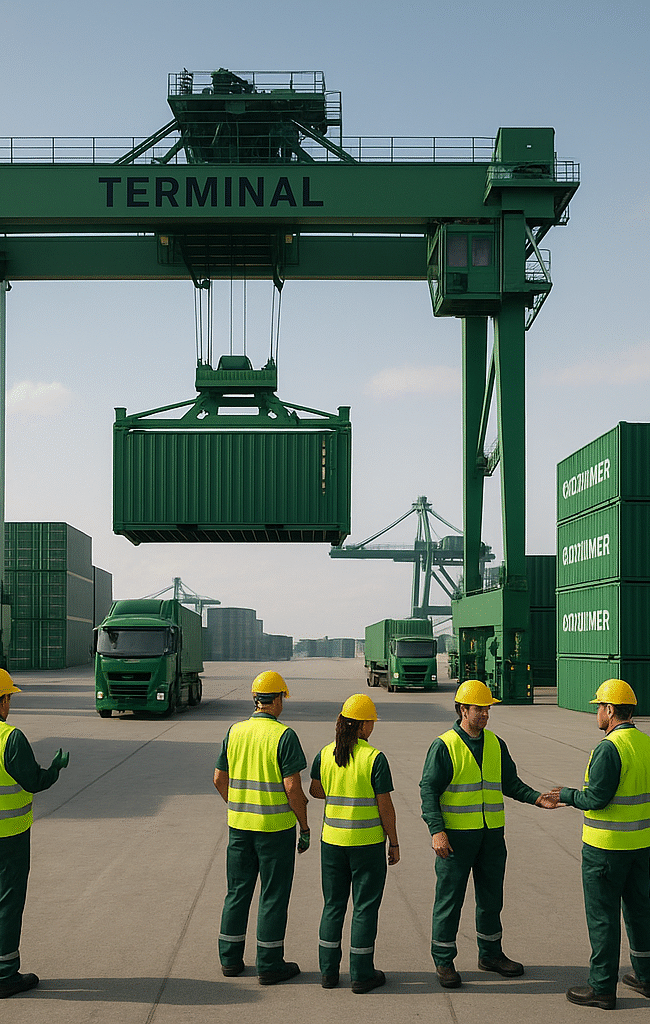 Camión eléctrico en carretera